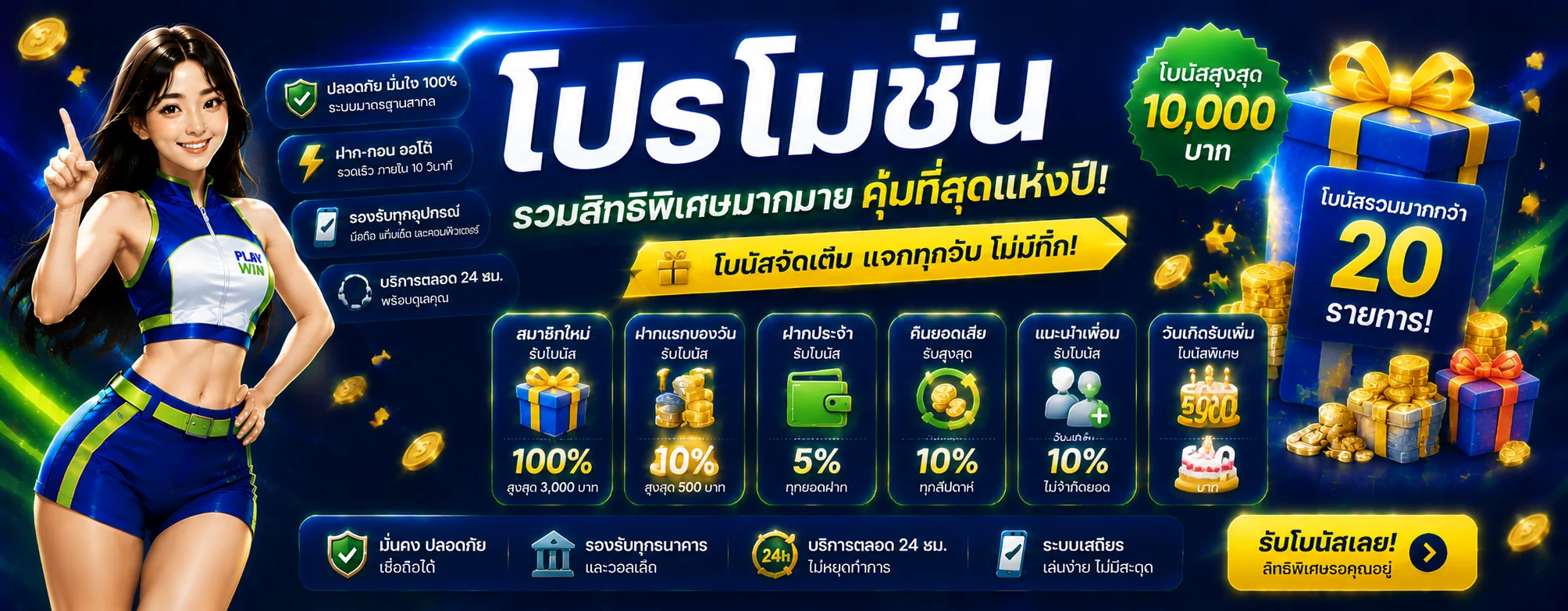 โปรโมชั่น SPICY99 โบนัสสมาชิกใหม่ เครดิตฟรี คืนยอดเสีย